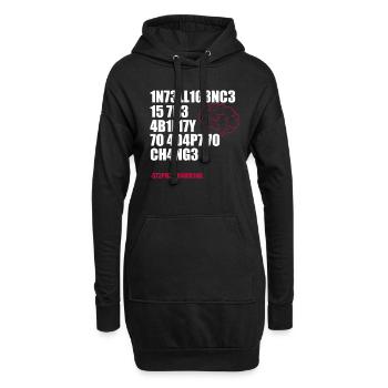 Wissenschaft Intelligent Wissenschaftler Geschenk - Hoodie-Kleid - Schwarz - Vorne