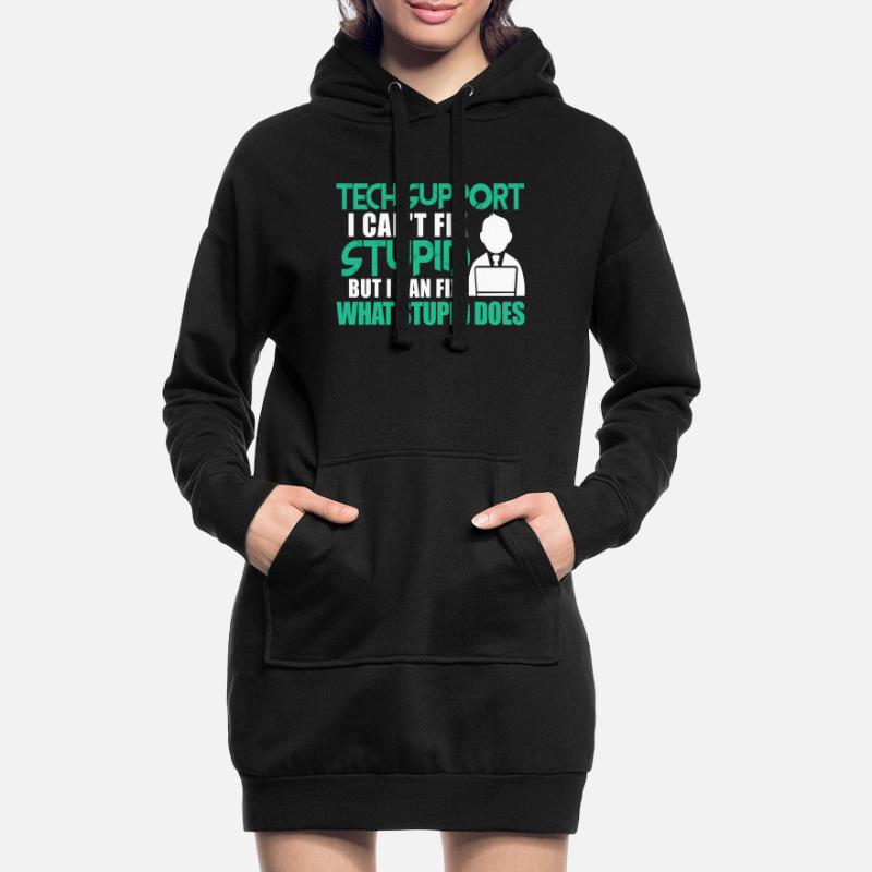 Technical support computer IT programmer Hoodie Dress