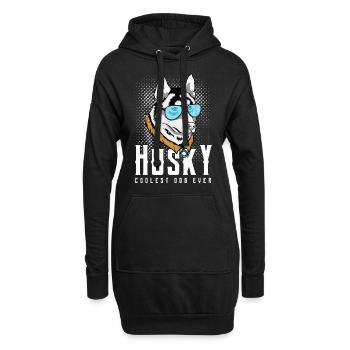 Husky - Sweat-shirt à capuche long Femme - noir - Devant