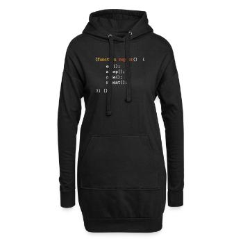 Programmeur Coder Programmer Informatique Geek - Sweat-shirt à capuche long Femme - noir - Devant