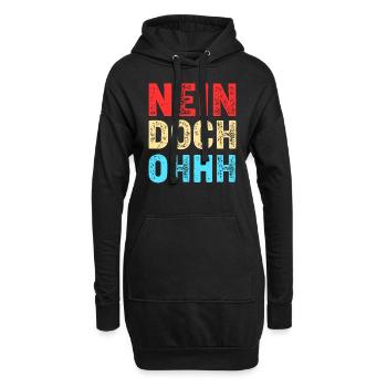 Nein Doch Ohhh Ohh Oh Louis de Funès - Hoodie-Kleid - Schwarz - Vorne