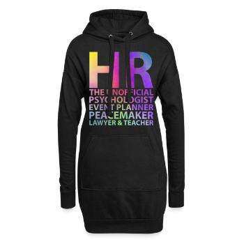 HR The Unofficial Psychologist Event Planner - Hoodie Dress - black - Front
