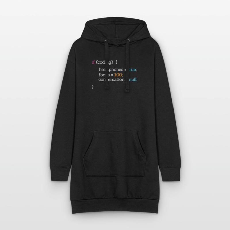 Coder Programmierer Code Nerd Informatik Geschenk Hoodie-Kleid