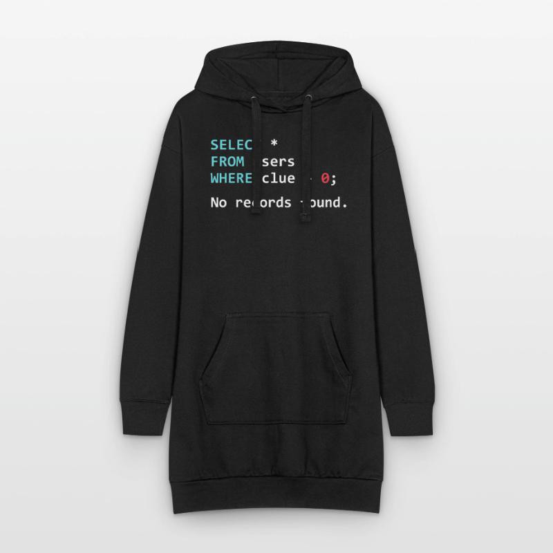 Drôle de programmeur Gift SQL Query Sweat-shirt à capuche long Femme