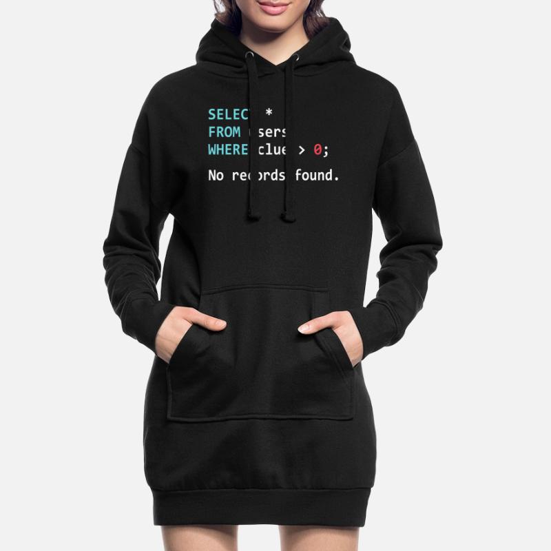 Lustiges Programmer Geschenk SQL Query Hoodie-Kleid