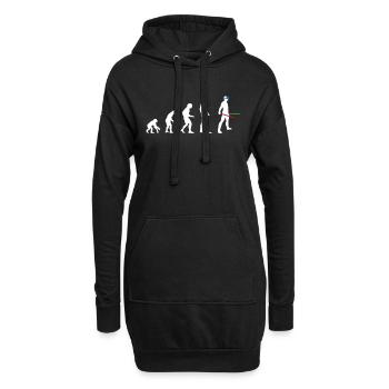 VR Evolution Virtual Reality I Gamer Geschenkidee - Hoodie-Kleid - Schwarz - Vorne