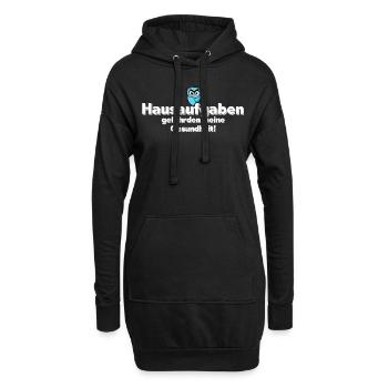 hausaufgaben gefährden meine Gesundheit - Hoodie-Kleid - Schwarz - Vorne
