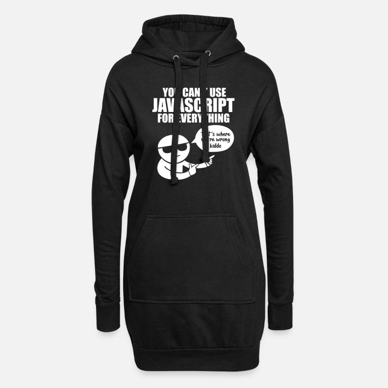 Programmierer Javascript - Hoodie-Kleid - Schwarz
