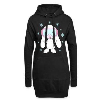 Ski Bunny Ski Ski Ski Apres Ski - Sweat-shirt à capuche long Femme - noir - Devant