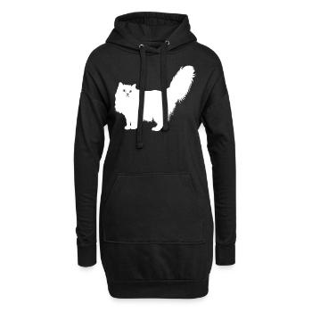 galopin - Sweat-shirt à capuche long Femme - noir - Devant