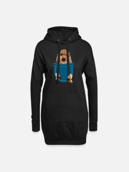 Cocker spaniel - Hoodie Dress - black