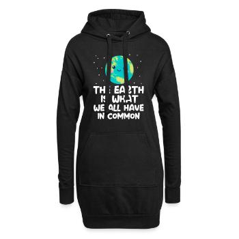 Changement climatique - Sweat-shirt à capuche long Femme - noir - Devant