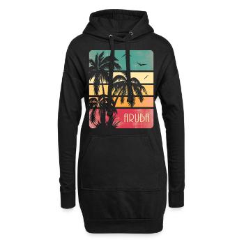 Aruba - Hoodie-Kleid - Schwarz - Vorne
