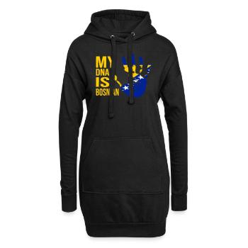 My DNA Is Bosnian, Bosnia Flag, Bosnia - Hoodie-Kleid - Schwarz - Vorne