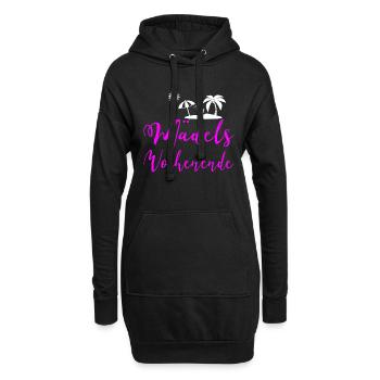 Mädelswochenende Mädelstrip Girls Trip Weekend - Hoodie-Kleid - Schwarz - Vorne