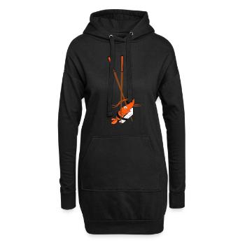 Sushi - Hoodie-Kleid - Schwarz - Vorne