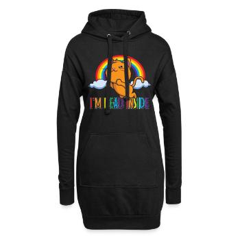 I'm Dead Inside Sarcastic Happy Sarcasm Kawaii - Sweat-shirt à capuche long Femme - noir - Devant