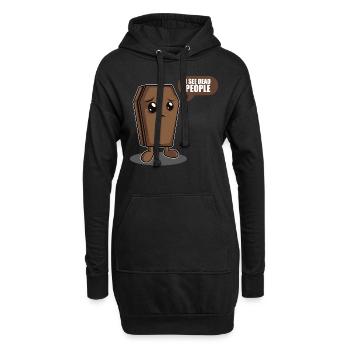 I See Dead People Pathologist Funeral Mortician - Hoodie-Kleid - Schwarz - Vorne