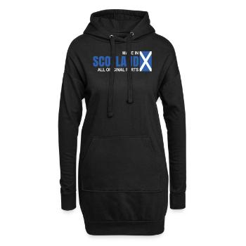 Schottland - Hoodie-Kleid - Schwarz - Vorne