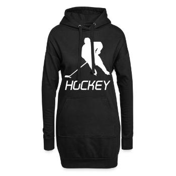 Eishockey Eishockeyspiel Eishockeyspieler Hockey - Sweat-shirt à capuche long Femme - noir - Devant