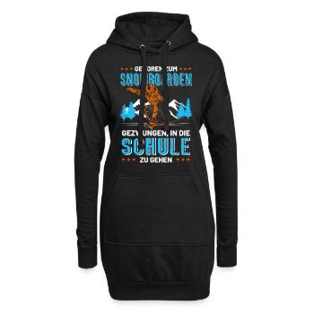Schüler Snowboard Snowboarder lustiger Spruch - Hoodie-Kleid - Schwarz - Vorne