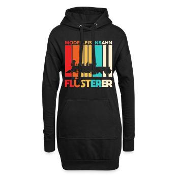Modellbauer Modelleisenbahn Lokomotive - Hoodie-Kleid - Schwarz - Vorne