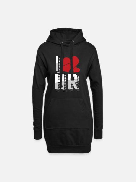 Human Resource Manager Mitarbeitermanagement - Hoodie-Kleid - Schwarz