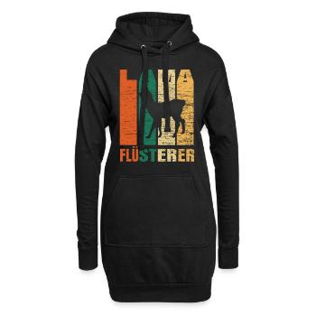 Lama - Hoodie-Kleid - Schwarz - Vorne