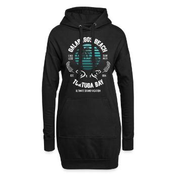 Galapagos Beach Tortuga Bay 1984 - Hoodie-Kleid - Schwarz - Vorne