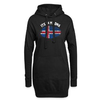 Island - Hoodie-Kleid - Schwarz - Vorne