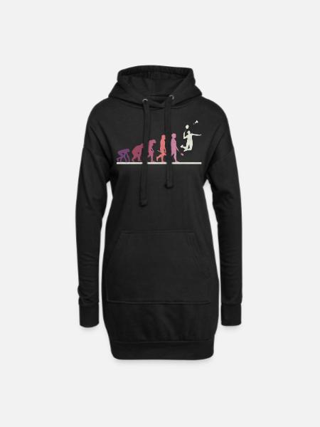 Badminton Evolution - Hoodie-Kleid - Schwarz