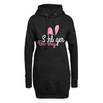 schlager bunny - Hoodie-Kleid - Schwarz - Vorne