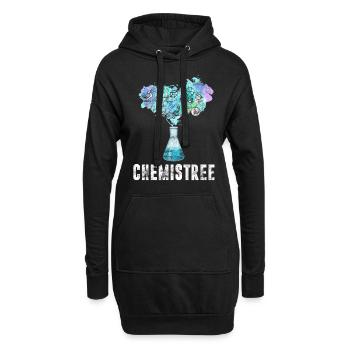 Chimiste arbre physicien chimiste professeur adjoint de laboratoire - Sweat-shirt à capuche long Femme - noir - Devant