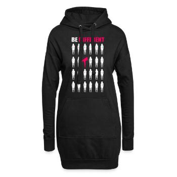 Karate Girl Kampfkunst Kampfsport Mädchen Geschenk - Hoodie-Kleid - Schwarz - Vorne