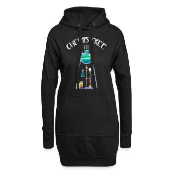 Chimiste arbre physicien chimiste professeur adjoint de laboratoire - Sweat-shirt à capuche long Femme - noir - Devant