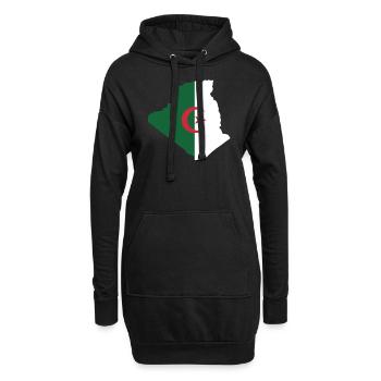 Algerien - Hoodie-Kleid - Schwarz - Vorne