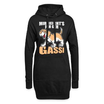 Beagle Hund Hundehalter Geschenk - Hoodie-Kleid - Schwarz - Vorne