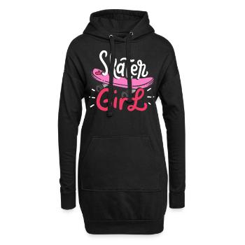 Patineurs de planche à roulettes - Sweat-shirt à capuche long Femme - noir - Devant