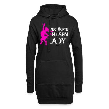 Boutique lapin lapin lapin - Sweat-shirt à capuche long Femme - noir - Devant