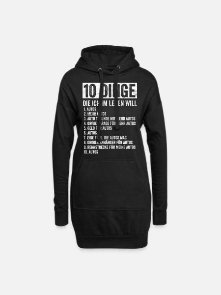 Auto Tuning Schrauber - Hoodie-Kleid - Schwarz