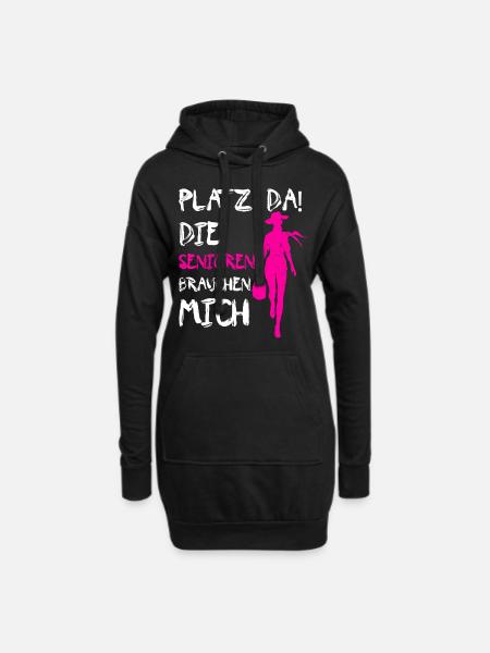 Altenpflegerin - Pflege - Hoodie-Kleid - Schwarz