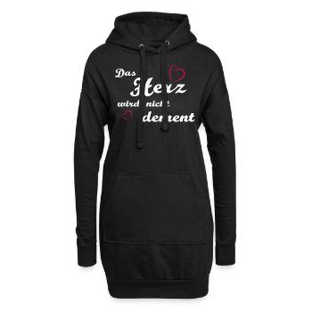 Altenpflegerin - Pflege - Hoodie-Kleid - Schwarz - Vorne