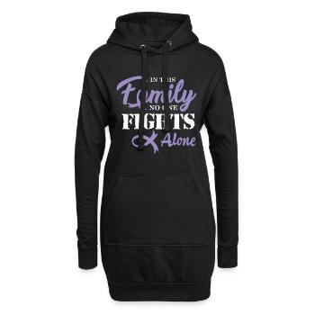 Hodenkrebs Chemo Geschenk - Hoodie-Kleid - Schwarz - Vorne