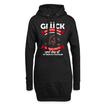 Unihockey - Hoodie-Kleid - Schwarz - Vorne