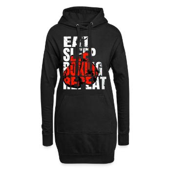 Boxe Boxe Combat Boxe Sparring Boxer Sport - Sweat-shirt à capuche long Femme - noir - Devant