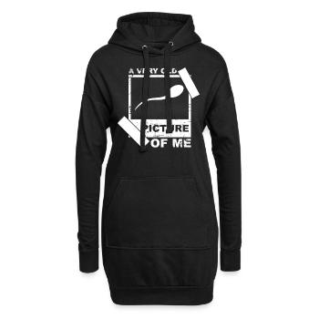 Sperma Lustige Sprüche - Hoodie-Kleid - Schwarz - Vorne
