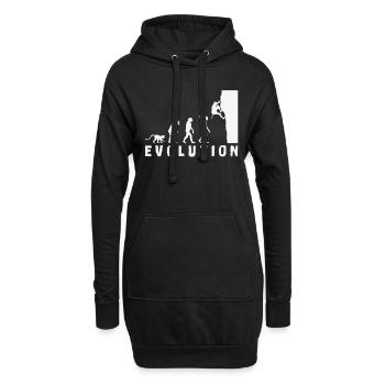 Escalade Bouldern Evolution - Sweat-shirt à capuche long Femme - noir - Devant