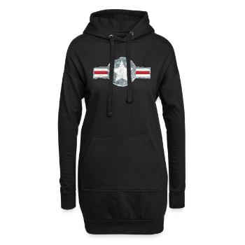 VINTAGE USA US AIR FORCE US ARMY MILITÄRABZEICHEN - Hoodie-Kleid - Schwarz - Vorne