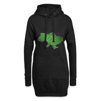 Championnat de football de football d'Ukraine - Sweat-shirt à capuche long Femme - noir - Devant