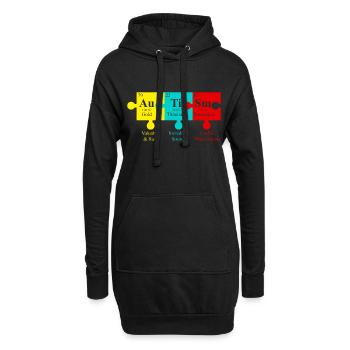 AUTISM PUZZLE Autism Awareness Gift Autist - Sweat-shirt à capuche long Femme - noir - Devant